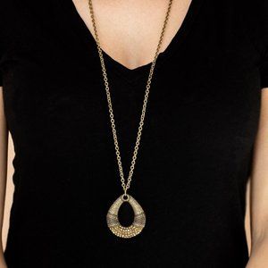 NEW Glitz Grind Brass Necklace